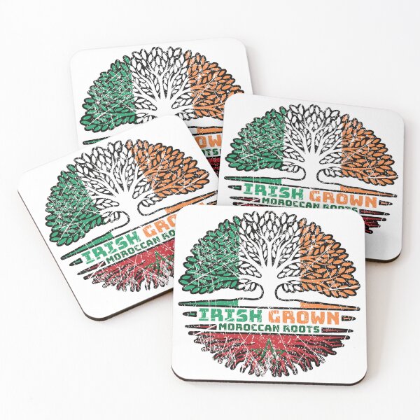 Item preview, Morocco Moroccan Irish Ireland Tree Roots Flag designed and sold by FlagX.