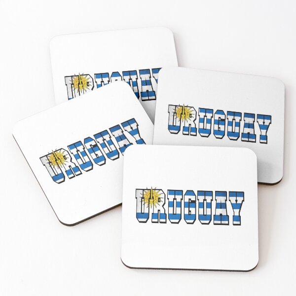 Item preview, Uruguay Country Flag Typography designed and sold by TravelWish.