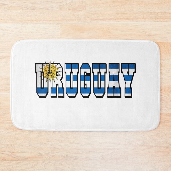 Item preview, Uruguay Country Flag Typography designed and sold by TravelWish.