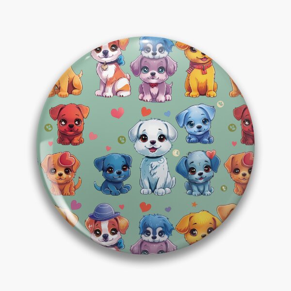 Item preview, Puppy Dog's Stickers and rainbow color, Small Heart, small butterfly, multi colored leaves, yellow puppy, Blue puppy, Rad puppy, The puppy has bright, adorable eyes. designed and sold by CHOKCHAIVONGDEE.