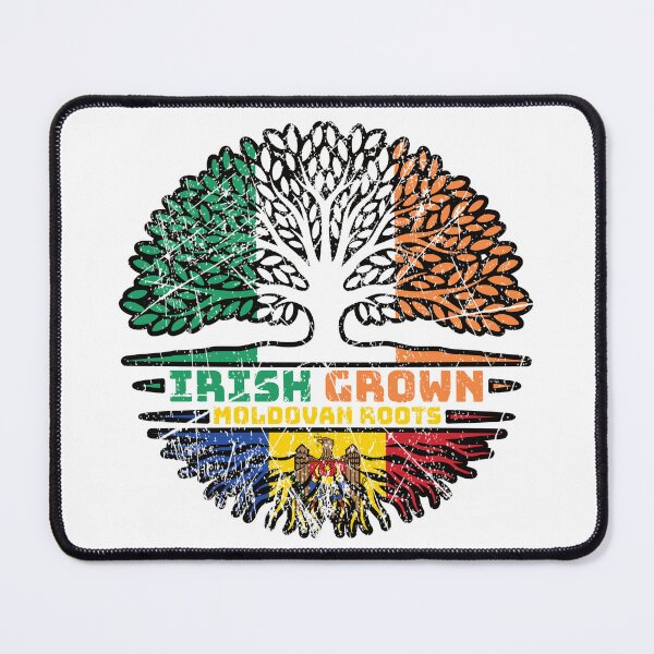 Item preview, Moldova Moldovan Irish Ireland Tree Roots Flag designed and sold by FlagX.