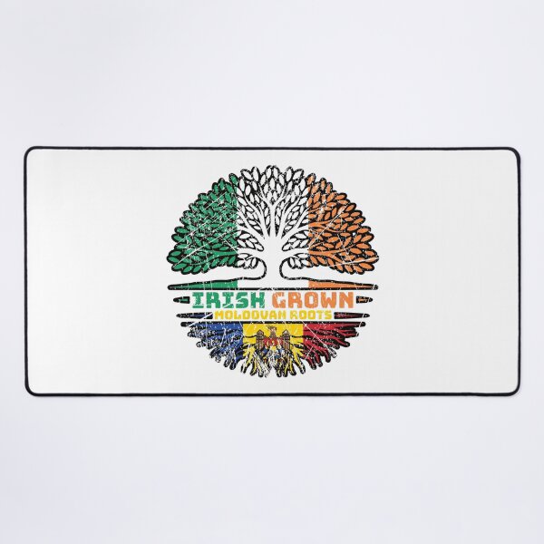 Item preview, Moldova Moldovan Irish Ireland Tree Roots Flag designed and sold by FlagX.