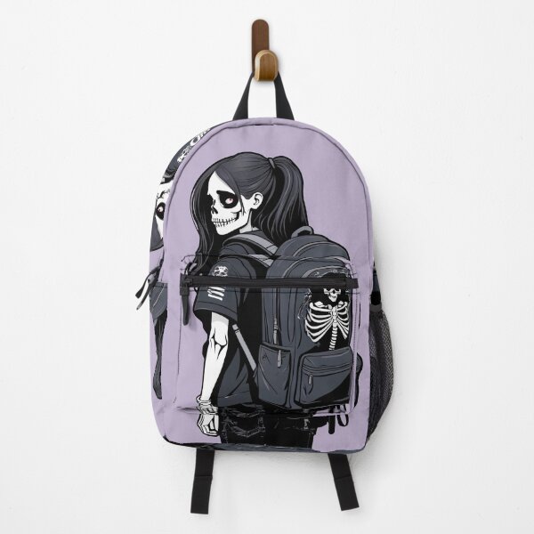Item preview, Back to School Skeleton Girl With Backpack designed and sold by MadnessEnvelope.