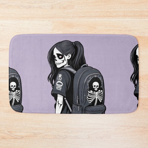 Item preview, Back to School Skeleton Girl With Backpack designed and sold by MadnessEnvelope.