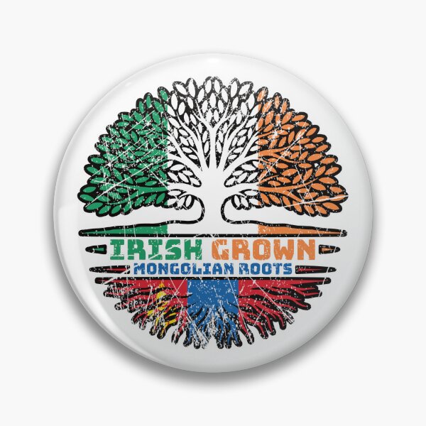 Item preview, Mongolia Mongolian Irish Ireland Tree Roots Flag designed and sold by FlagX.