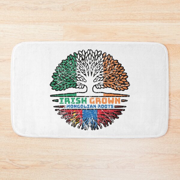 Item preview, Mongolia Mongolian Irish Ireland Tree Roots Flag designed and sold by FlagX.