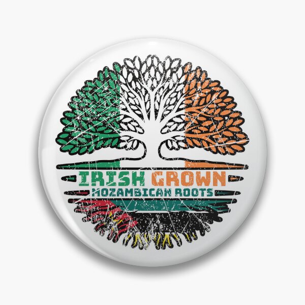 Item preview, Mozambique Mozambican Irish Ireland Tree Roots Flag designed and sold by FlagX.