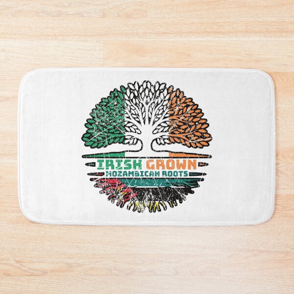 Item preview, Mozambique Mozambican Irish Ireland Tree Roots Flag designed and sold by FlagX.