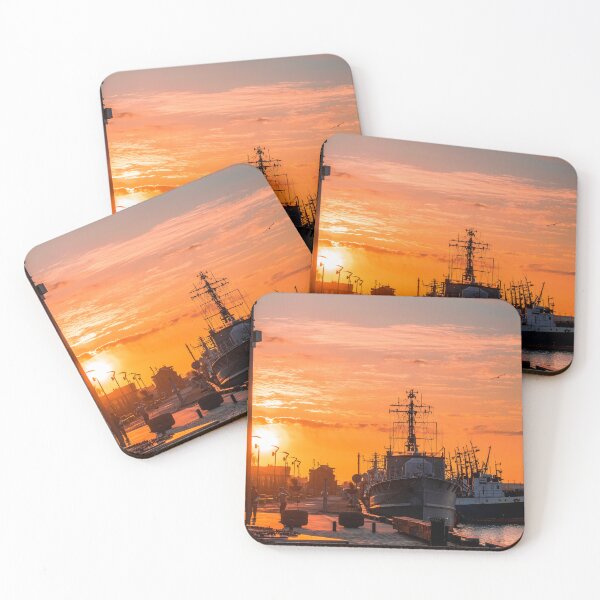 Item preview, Sunset at the harbot designed and sold by LiguxKon.