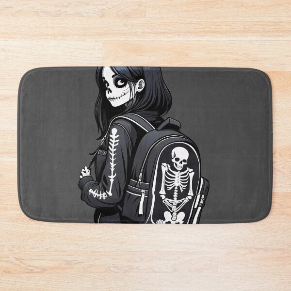Item preview, Student Skeleton Girl With Backpack designed and sold by MadnessEnvelope.