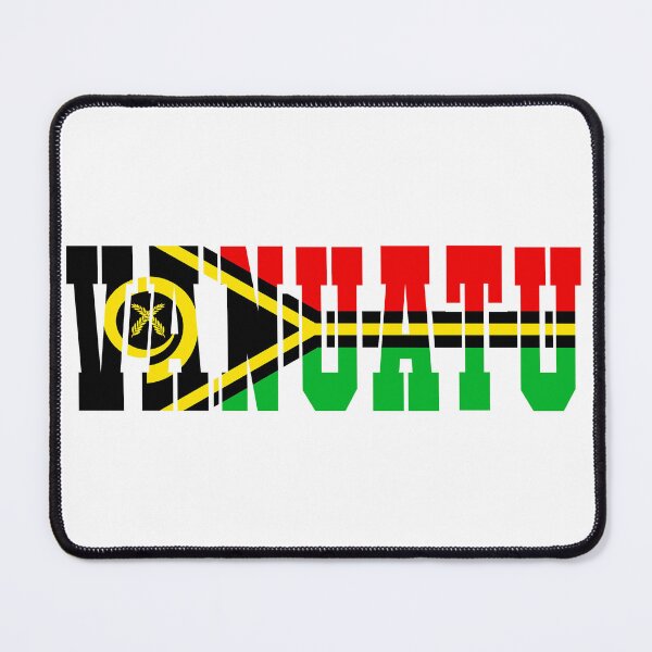 Item preview, Vanuatu Country Flag Typography designed and sold by TravelWish.