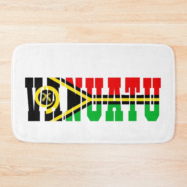Item preview, Vanuatu Country Flag Typography designed and sold by TravelWish.
