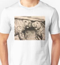 Manatee kiss Unisex T-Shirt