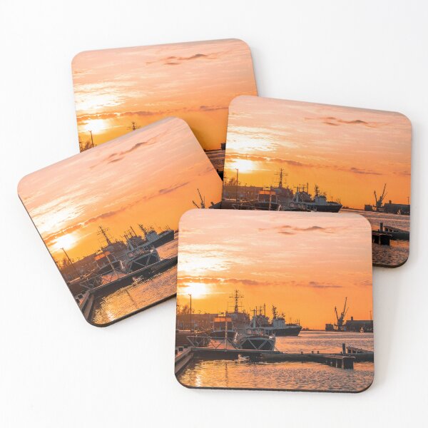 Item preview, Sunset sky at harbor designed and sold by LiguxKon.