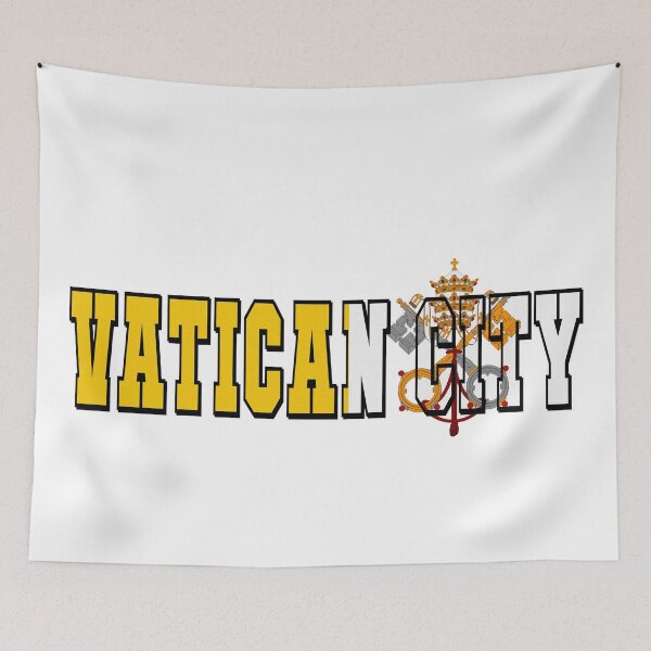 Item preview, Vatican City Country Flag Typography designed and sold by TravelWish.