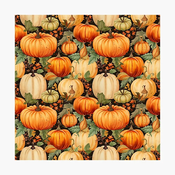 Spooky Pumpkin Designs for Halloween — Photographic Print by BiMood