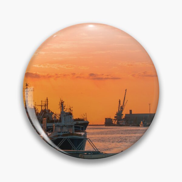 Item preview, Sunset sky over harbor designed and sold by LiguxKon.