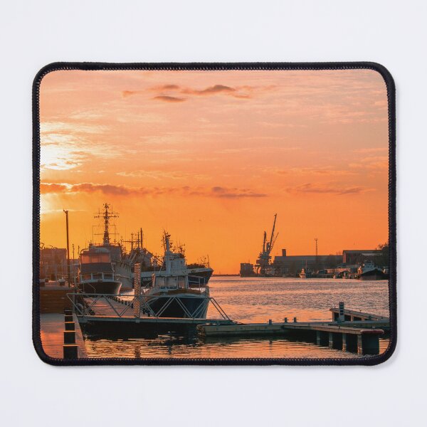 Item preview, Sunset sky over harbor designed and sold by LiguxKon.