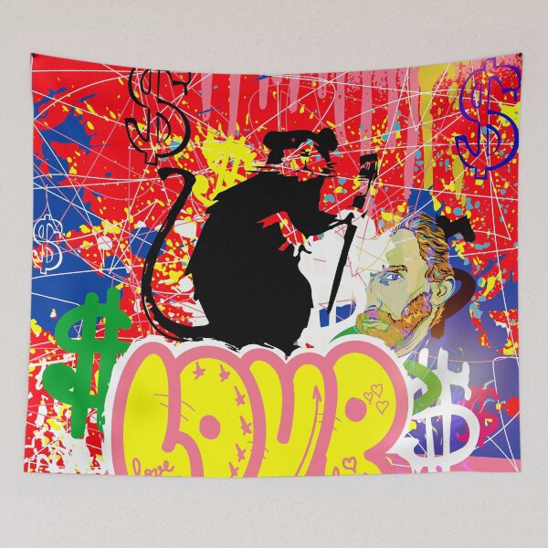 Item preview, Banksy Love Rat Graffiti designed and sold by DonVivaldo.