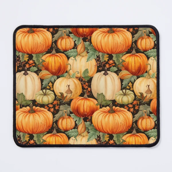 Spooky Pumpkin Designs for Halloween — Mouse Pad by BiMood
