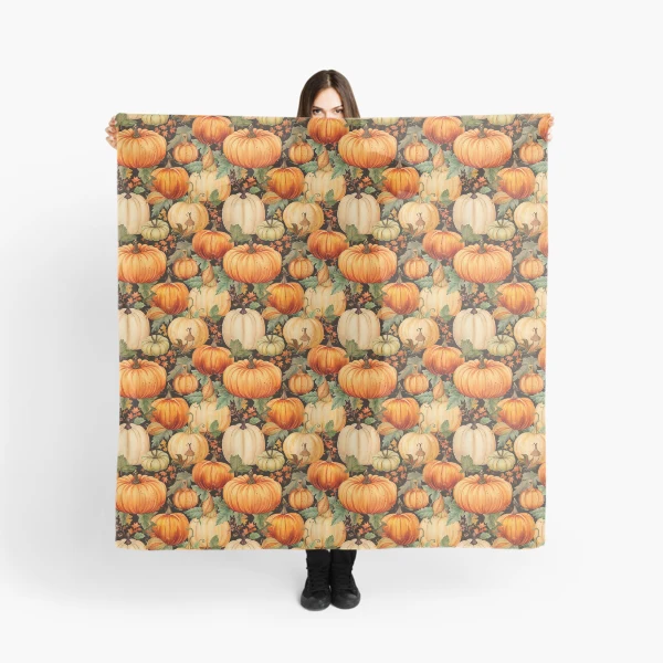Spooky Pumpkin Designs for Halloween — Scarf by BiMood