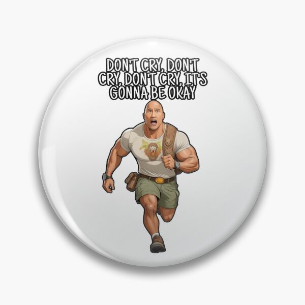 Item preview, Don't Cry, It's Gonna Be Okay - Jumanji Sticker designed and sold by minimalizy.