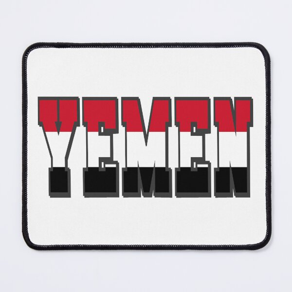Item preview, Yemen Country Flag Typography designed and sold by TravelWish.