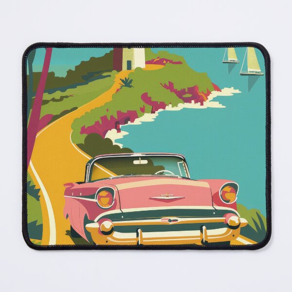 Item preview, Retro Lighthouse Scenery Vector Art designed and sold by GulDesignCo.