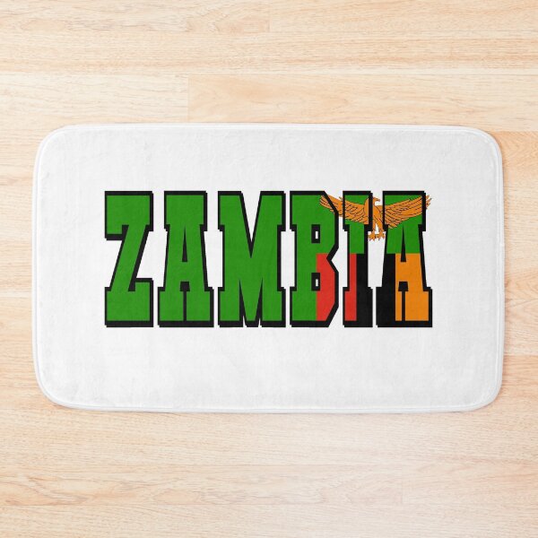 Item preview, Zambia Country Flag Typography designed and sold by TravelWish.
