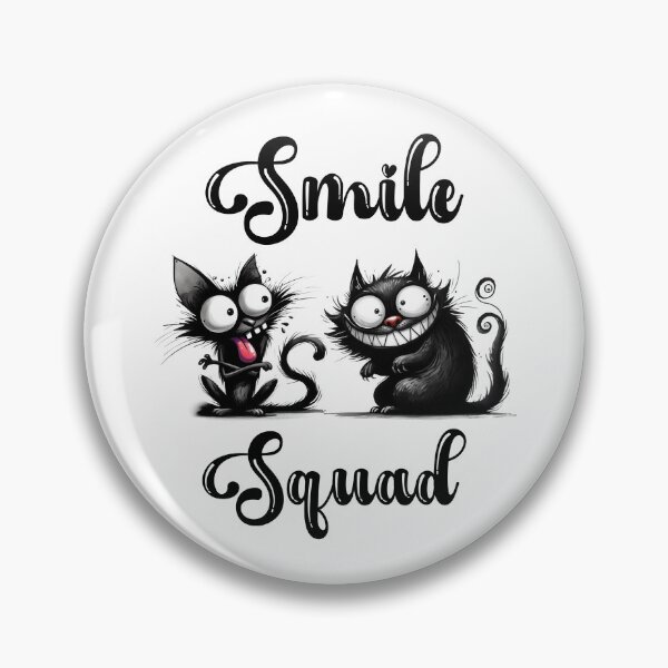 Item preview, Smile Squad with Funny Cats Design | Funny Design designed and sold by KansydMerch.
