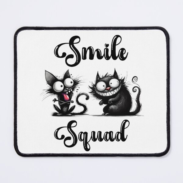 Item preview, Smile Squad with Funny Cats Design | Funny Design designed and sold by KansydMerch.
