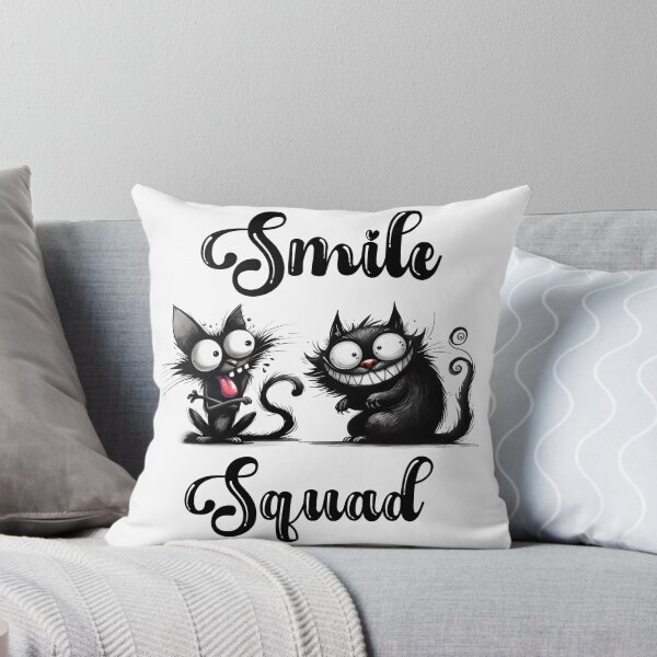 Item preview, Smile Squad with Funny Cats Design | Funny Design designed and sold by KansydMerch.