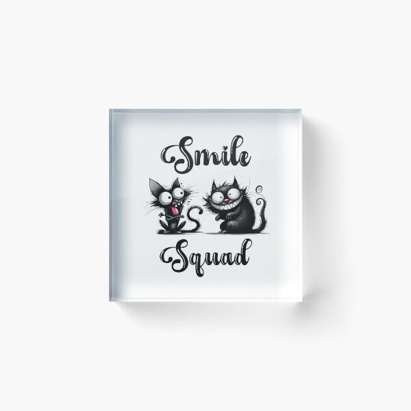 Item preview, Smile Squad with Funny Cats Design | Funny Design designed and sold by KansydMerch.