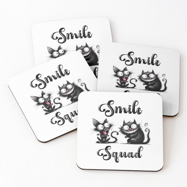 Item preview, Smile Squad with Funny Cats Design | Funny Design designed and sold by KansydMerch.