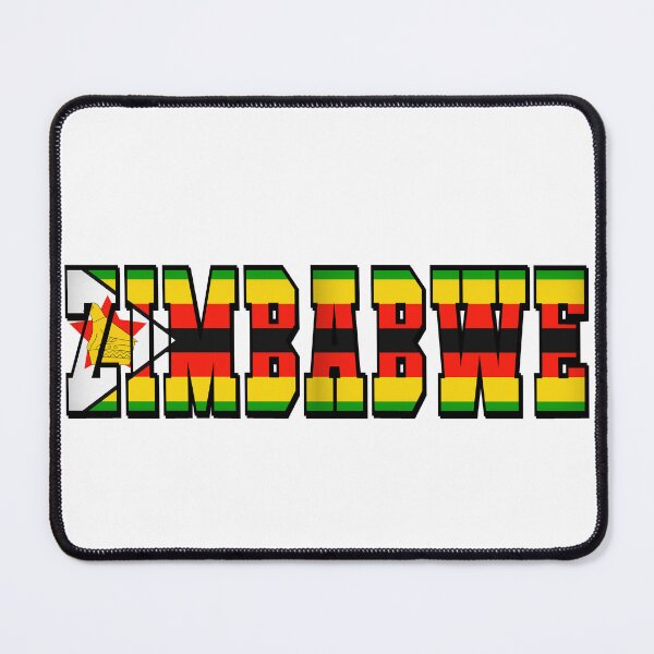 Item preview, Zimbabwe Country Flag Typography designed and sold by TravelWish.
