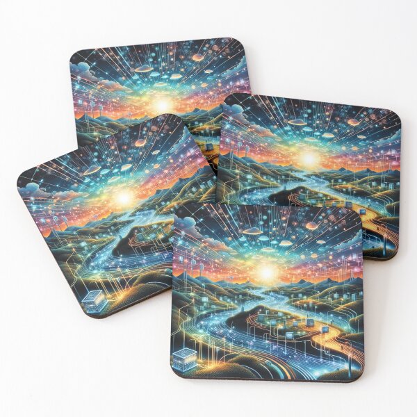 Item preview, Computer Network Landscape Art designed and sold by Simplybe1.