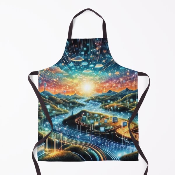 Item preview, Computer Network Landscape Art designed and sold by Simplybe1.