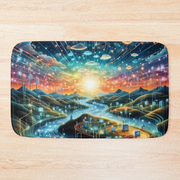 Item preview, Computer Network Landscape Art designed and sold by Simplybe1.