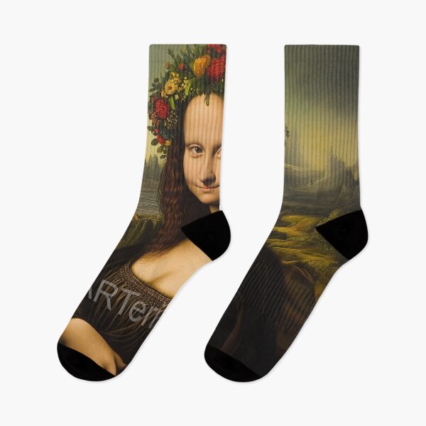 Item preview, Mona Lisa in Ukrainian Wreath designed and sold by AI-ARTeria.