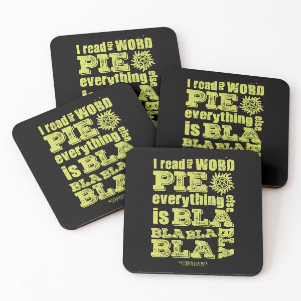Item preview, Supernatural "PIE" | SPN Bla, Bla, Bla - Fluo yellow designed and sold by SALENTOmadness.