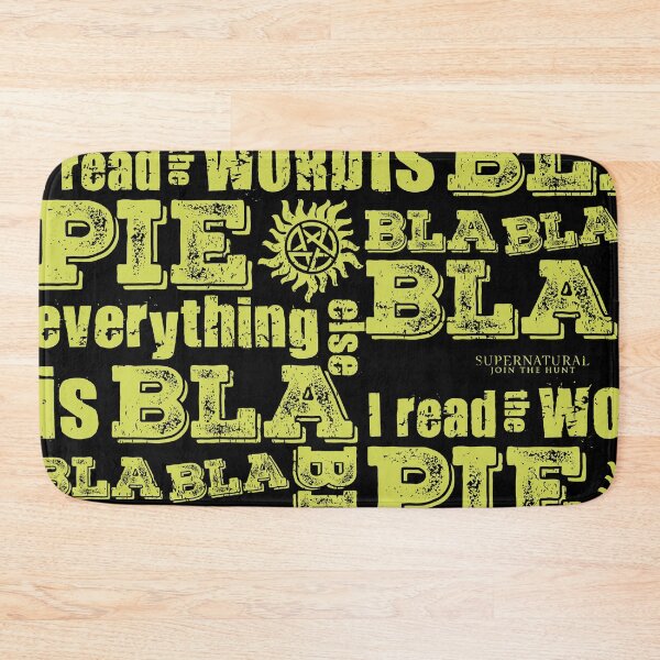 Item preview, "PIE" sobrenatural | SPN Bla, Bla, Bla - Amarillo fluo designed and sold by SALENTOmadness.