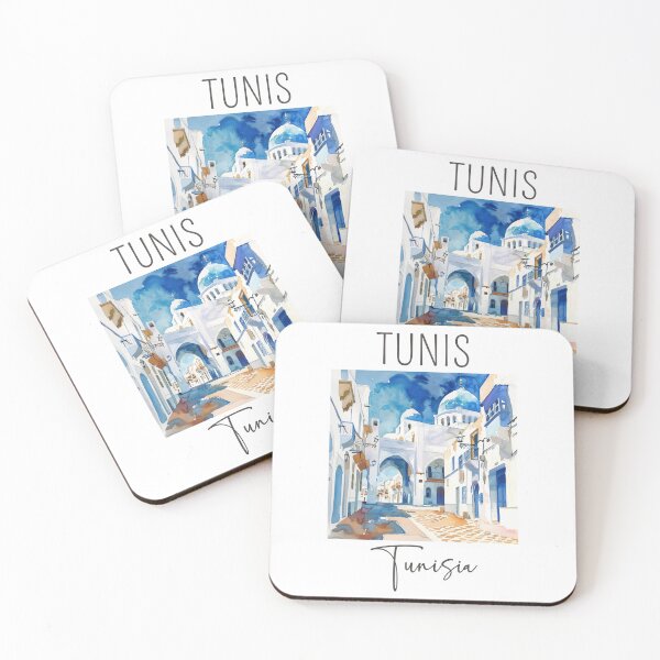 Item preview, A Watercolor Design of Tunis - Tunisia  designed and sold by Sketch-Shack.