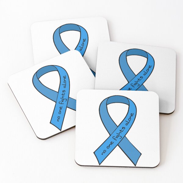 Item preview, No One Fights Alone - Colorectal Cancer designed and sold by PurpleCowStudio.