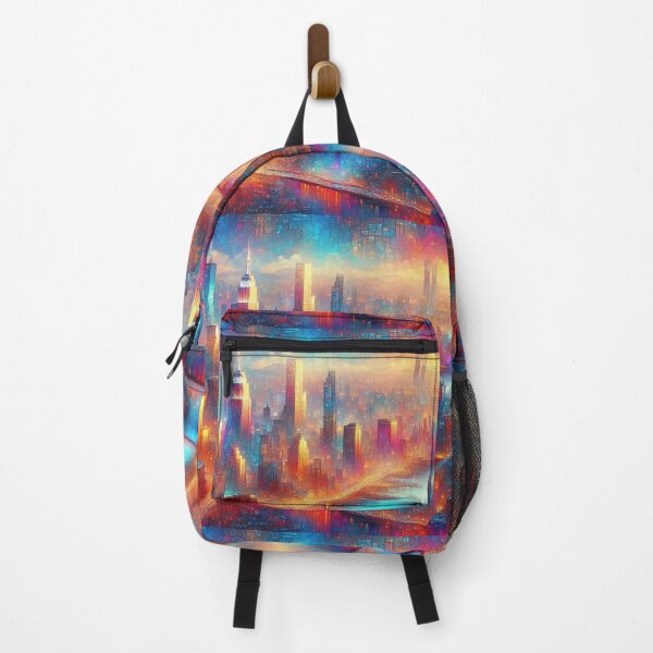 Item preview, Spectacular Colorful City Pattern  designed and sold by DigiDreamyArt.