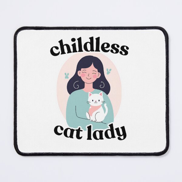 Item preview, CHILDLESS cat lady designed and sold by Catophile.