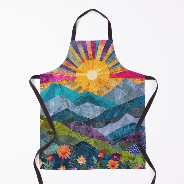 Item preview, Colorful Sunset Scenery Collage Paper Art designed and sold by GulDesignCo.
