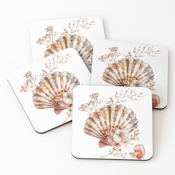 Item preview, Floral Summer Oyster designed and sold by GiraffeCreative.