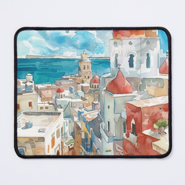 Item preview, A Watercolor Design of Tunis - Tunisia designed and sold by Sketch-Shack.