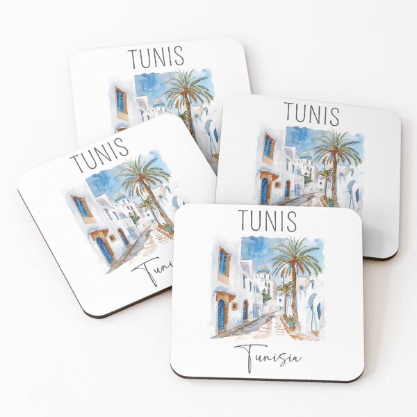 Item preview, A Watercolor Design of Tunis - Tunisia  designed and sold by Sketch-Shack.