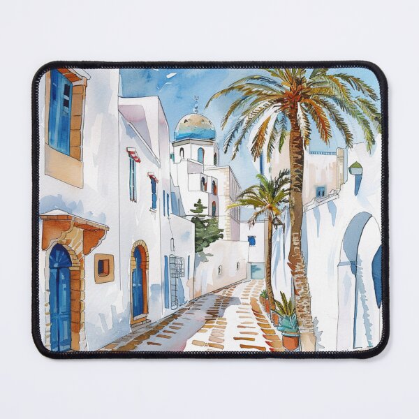 Item preview, A Watercolor Design of Tunis - Tunisia designed and sold by Sketch-Shack.